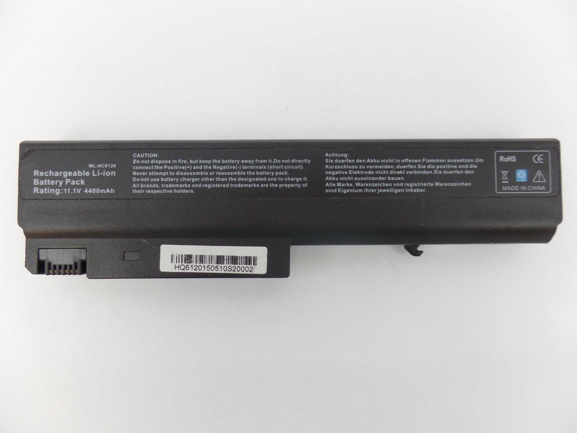 Replacement Battery for HP Compaq NC6400 Series HSTNN-DB18 398875-001