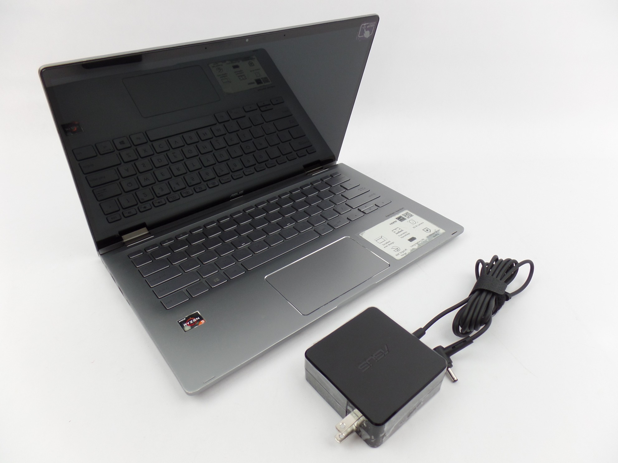 ASUS Q406DA-BR5T6 14" FHD Touch AMD Ryzen 5 3500U 8GB 256GB W10H 2in1 Laptop U1