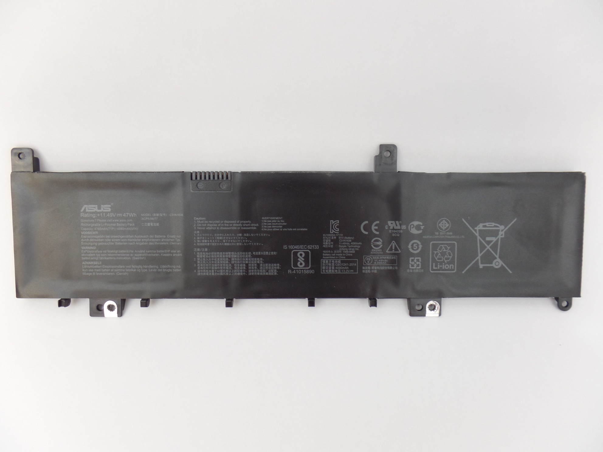 OEM Genuine Battery C31N1636 for Asus M580VD M580