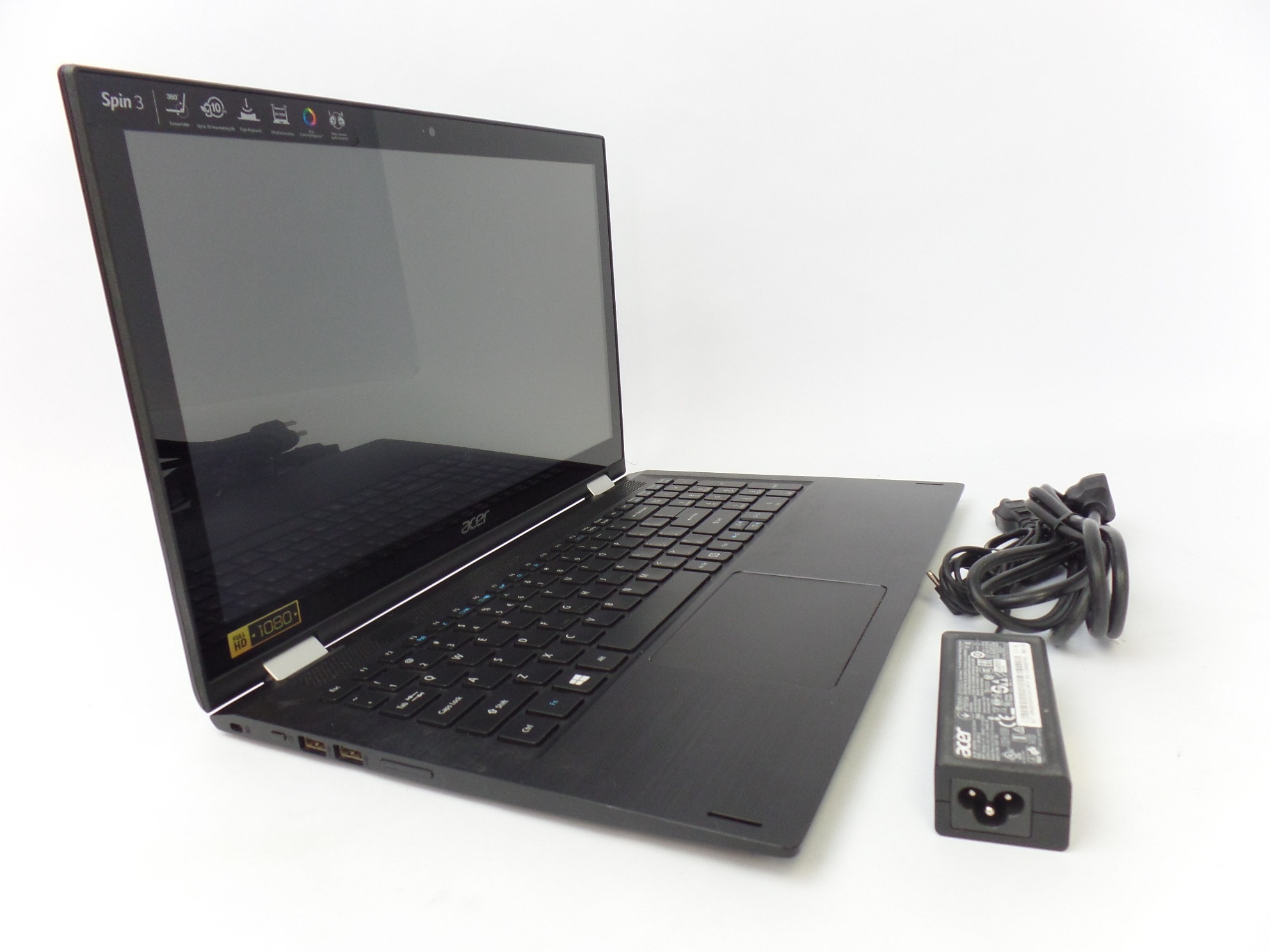 Acer Spin 3 15.6" FHD Touch i7-6500U 12GB 1TB W10H 2in1 Laptop SP315-51-79NT U1