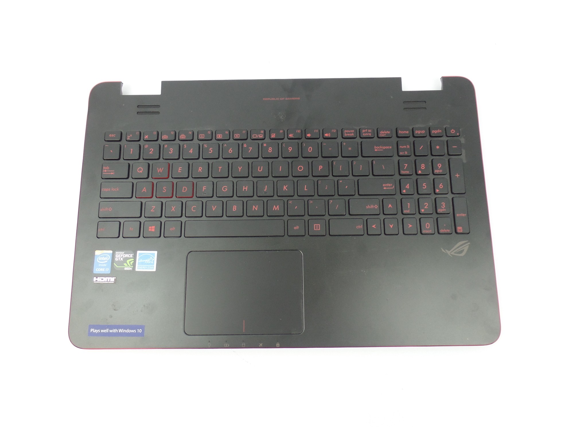 Read: descr. OEM Touchpad Keyboard Palmrest for Asus ROG GL551JW-DS71 