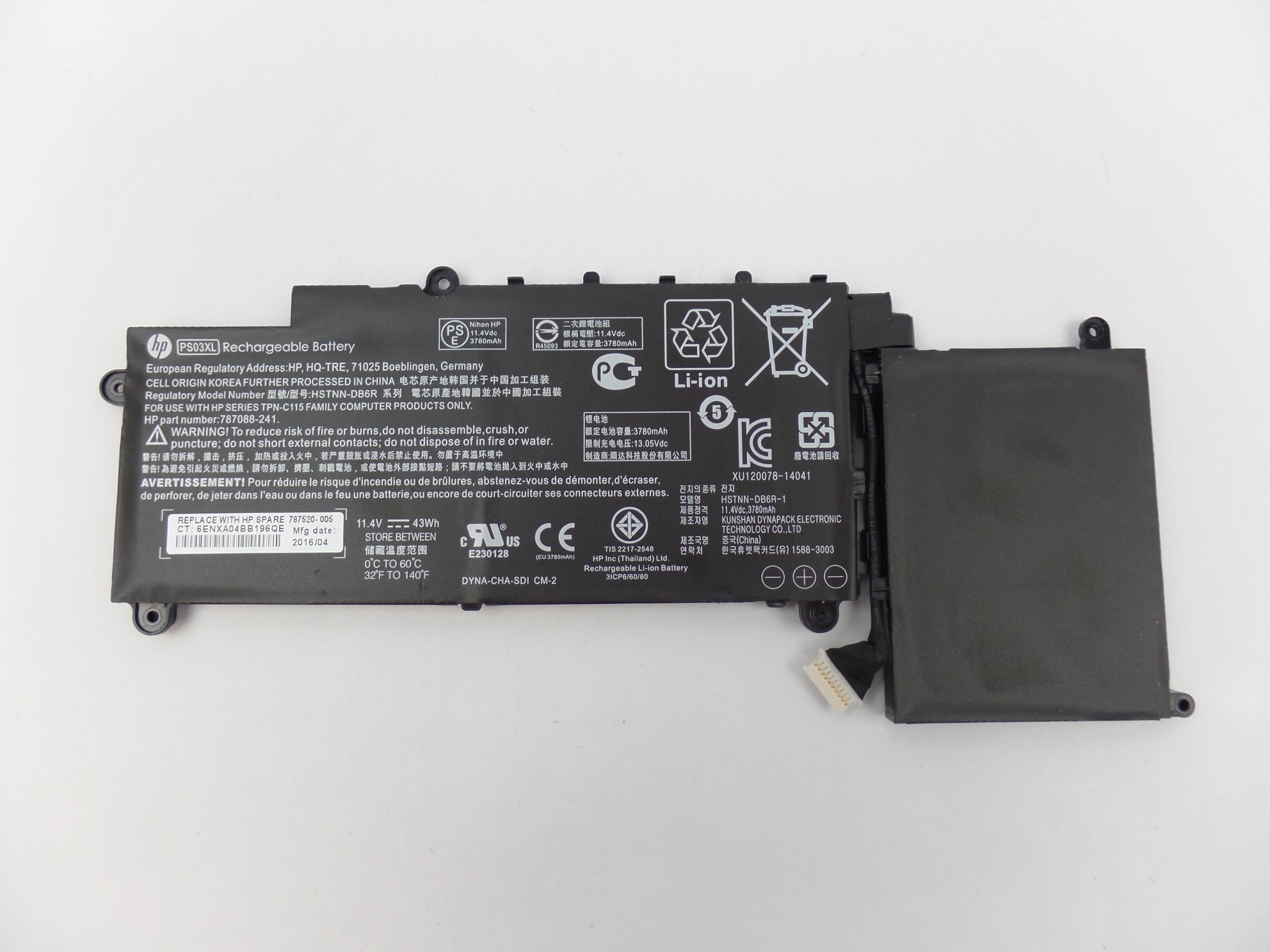 OEM Genuine Original Battery for HP Stream x360 11-P PS03XL 787520-005