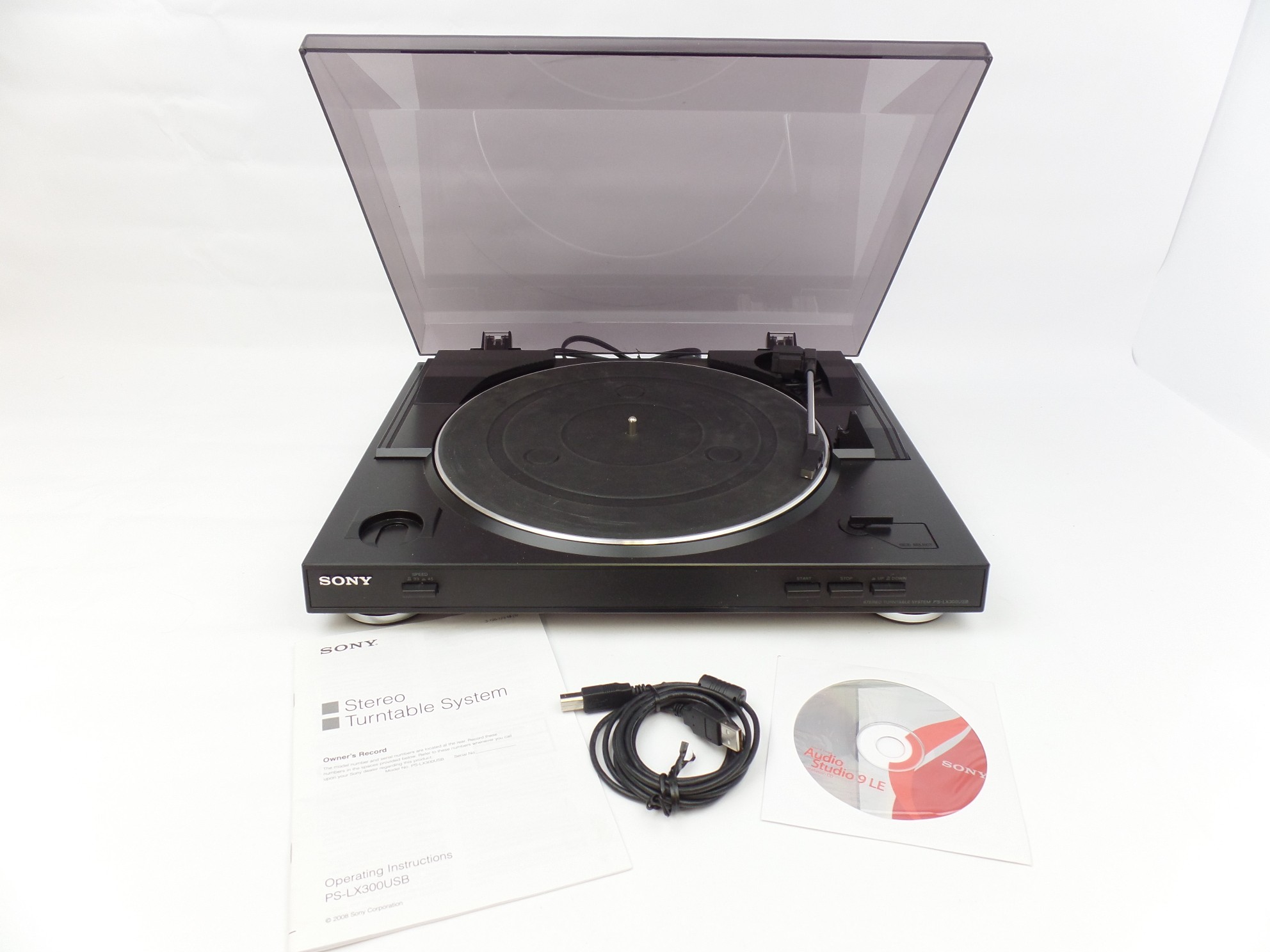 Read For Parts Sony Ps Lx300usb Stereo Turntable System Record Player