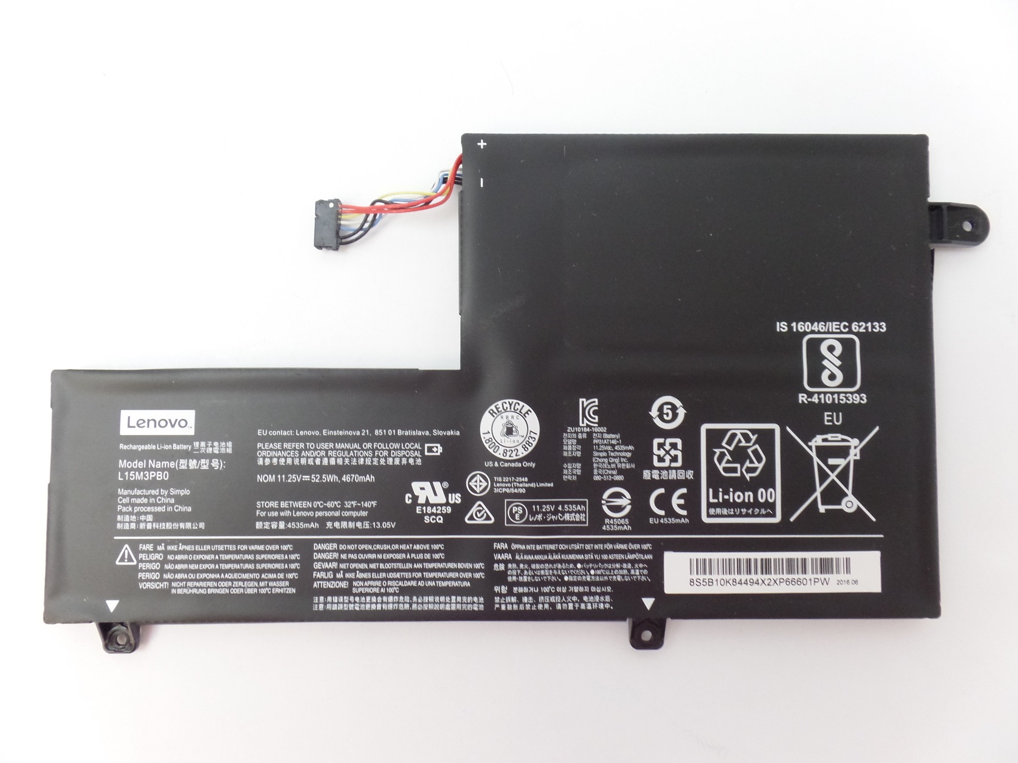 OEM Lenovo Li-ion Battery Pack L15M3PB0 for Lenovo Flex 4 1470