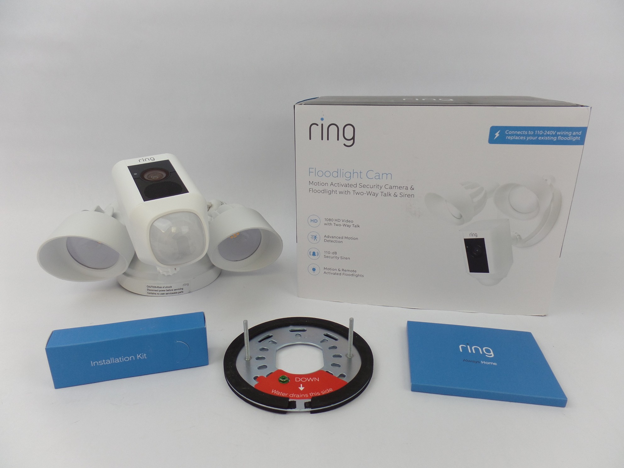 Ring Floodlight Cam Motion Activated Security Camera TwoWay Talk 8SF1P7WEN0 Miscellaneous