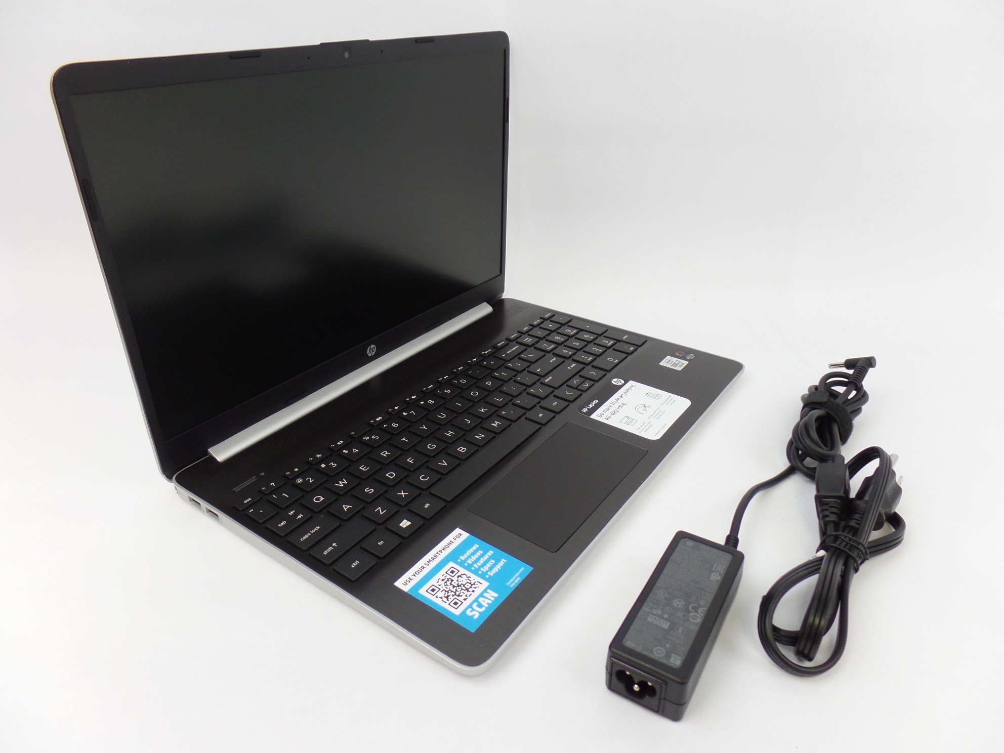 HP 15-dy1078nr 15.6" HD i7-1065G7 1.3GHz 8GB 256GB SSD Iris Plus W10H Laptop SD