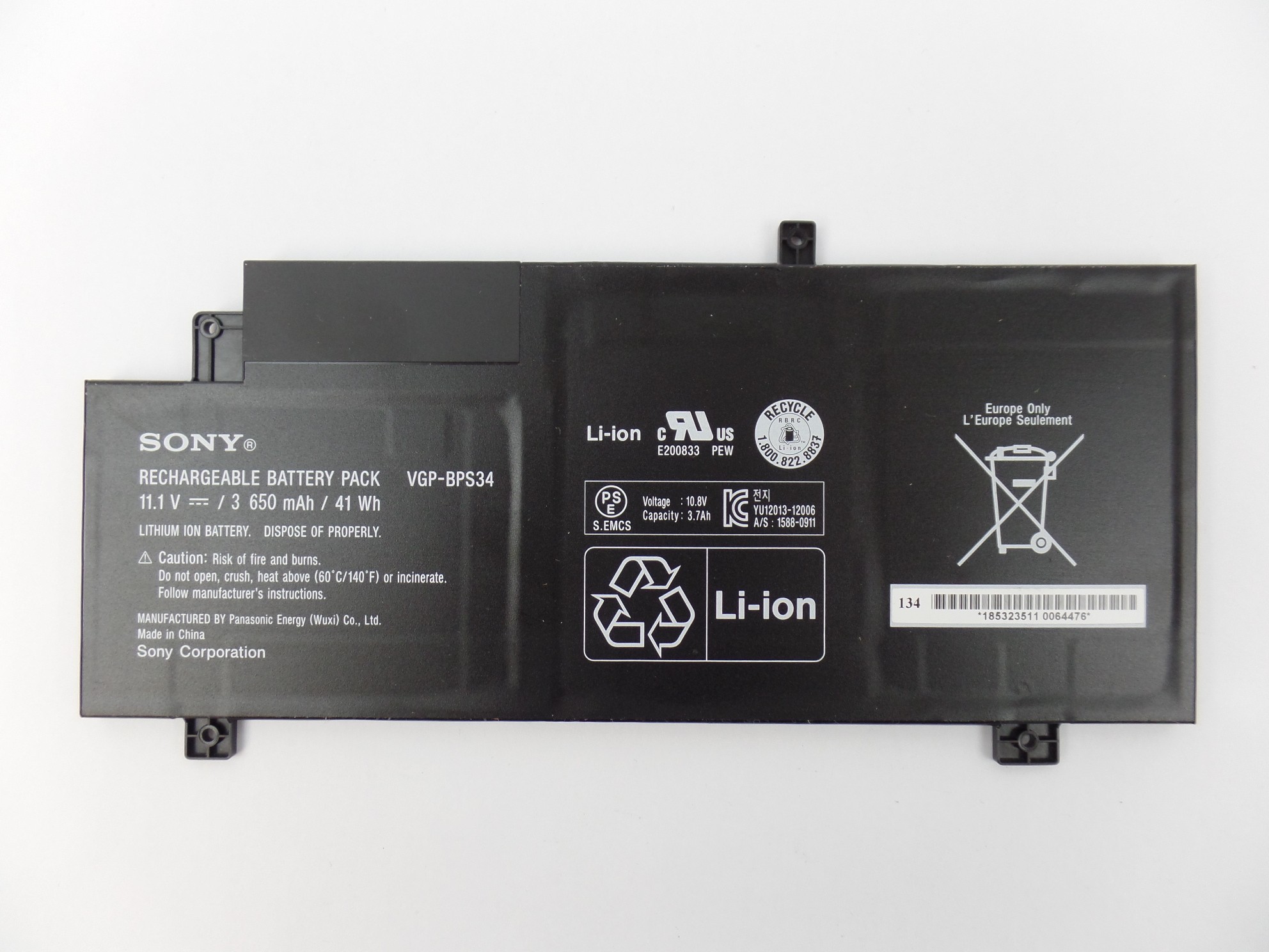 OEM Genuine Battery VGP-BPS34 for Sony VAIO Fit SVF15A16CXB