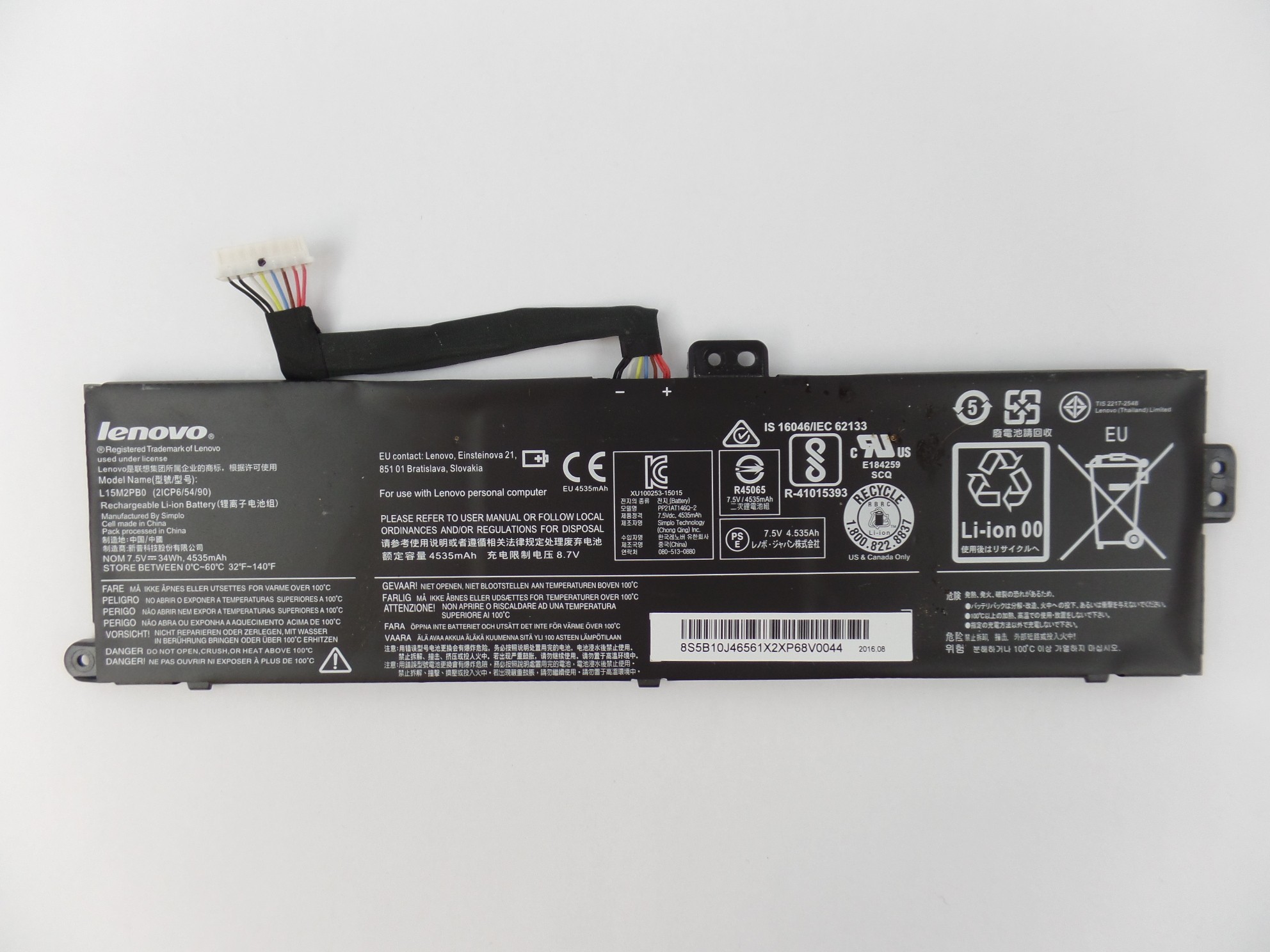 OEM Genuine Battery L15M2PB0 8S5B10J46561 for Lenovo Chromebook 100S