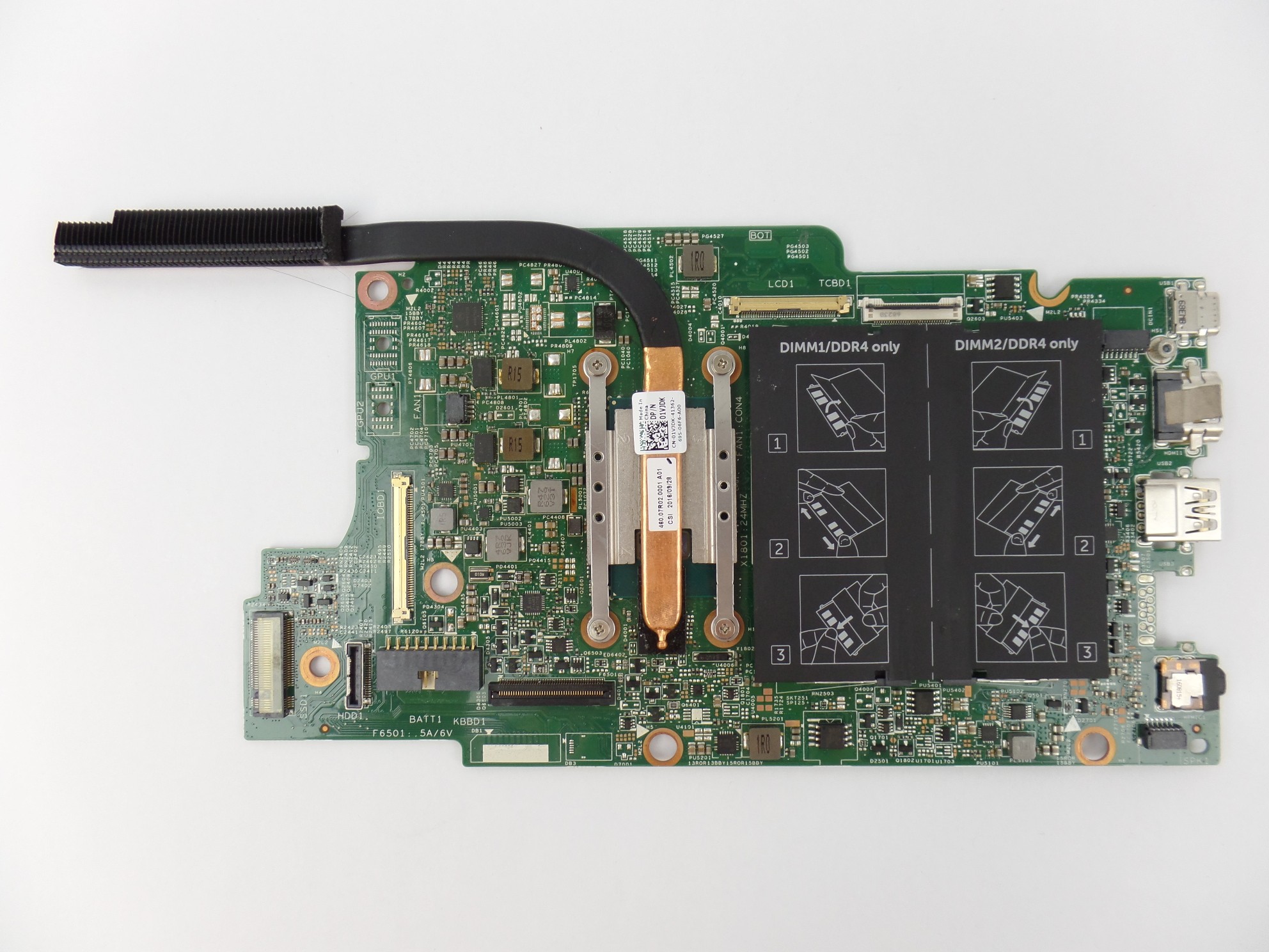 OEM Motherboard Intel i5-7200U 0M56T fits Dell Inspiron 13 7378