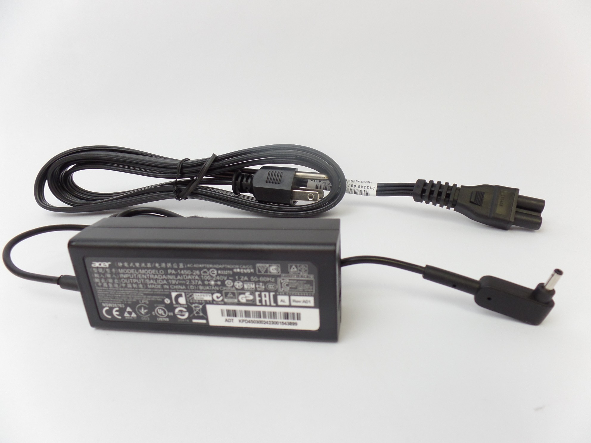 Charger AC Adapter Power Supply for Acer Chromebook 45W C910 CB5-132T CB5-571