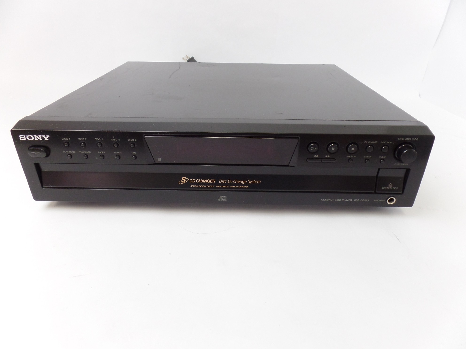 Sony CDP-CE375 Player 5 CD Changer For Parts #16