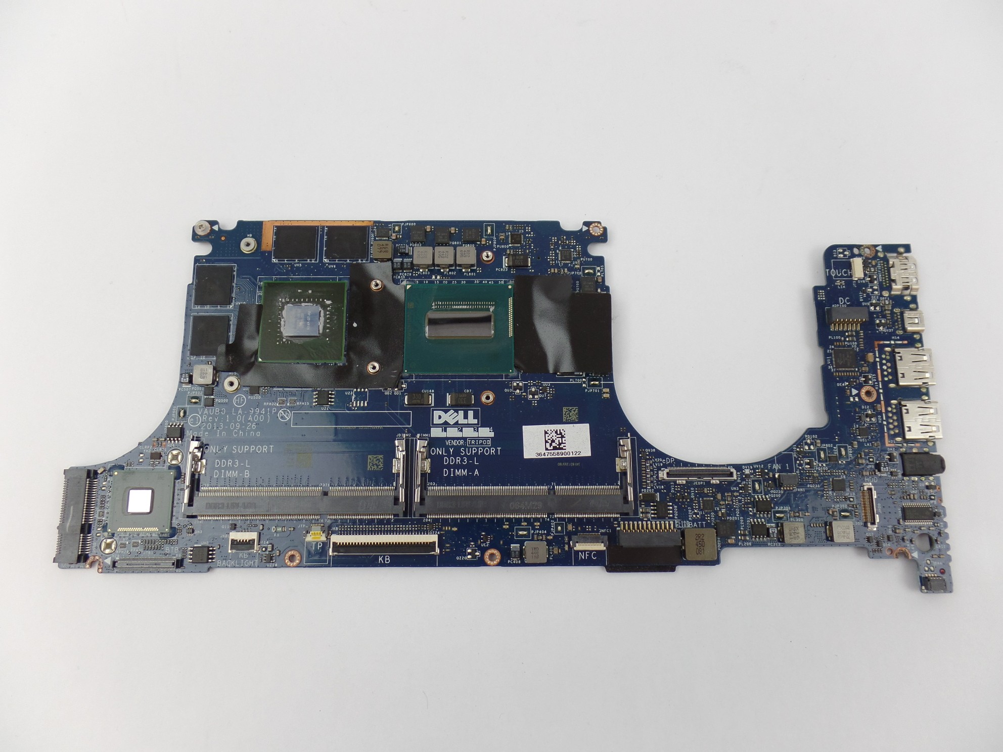 For Parts: Dell XPS 15 9530 Motherboard i7-4712HQ GeForce GT750M - No Power