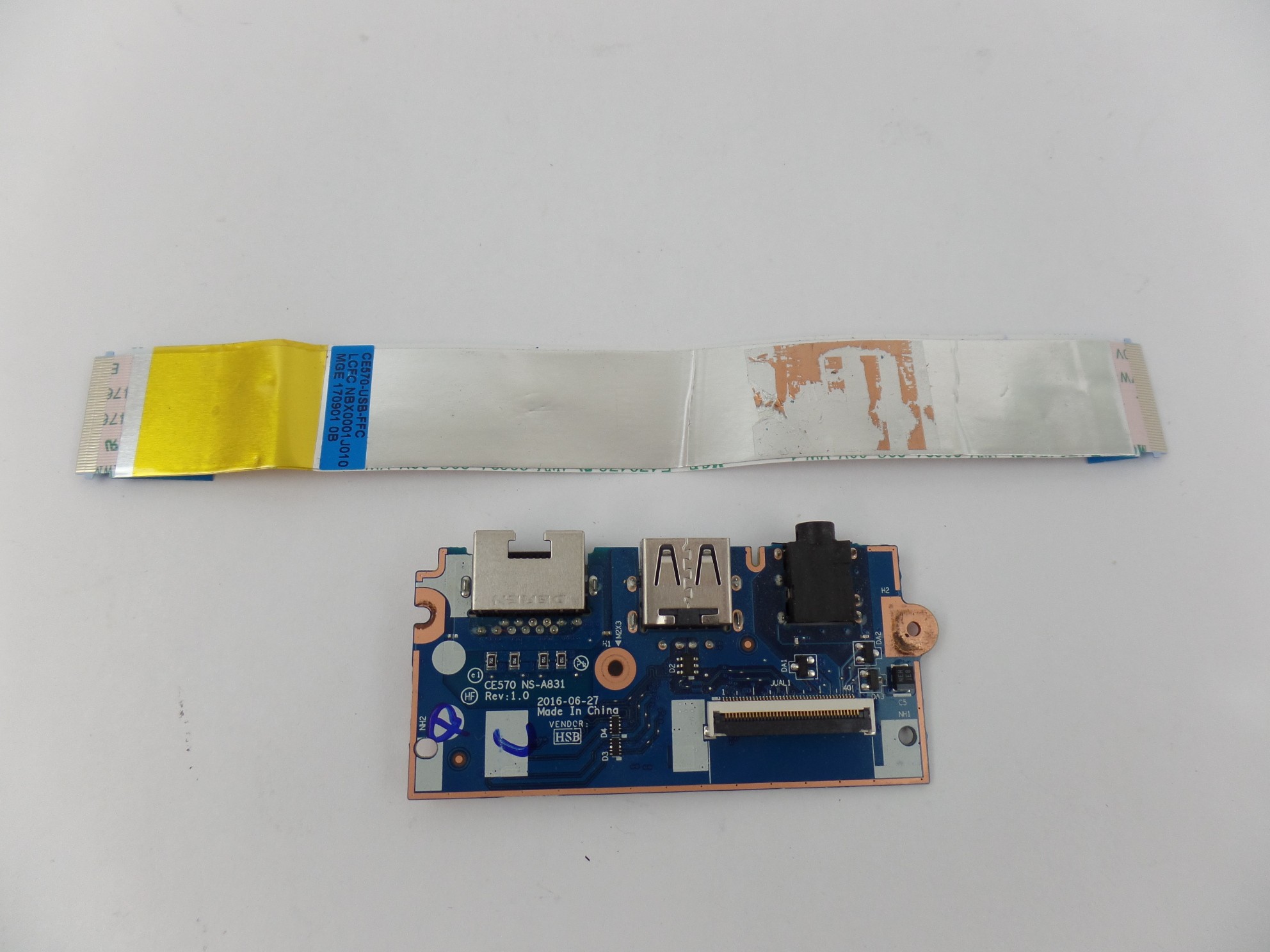 OEM Genuine USB Audio Ethernet Card Reader Board NS-A831 for Lenovo E570 E575