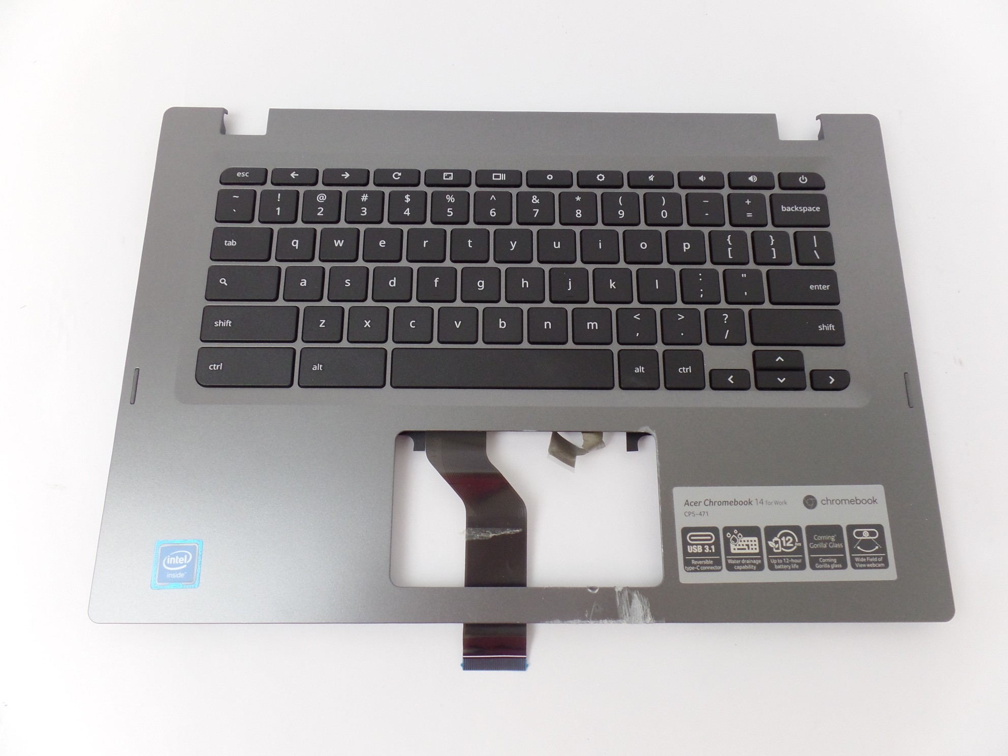 OEM Keyboard Palmrest TFQ39ZDATCT for Acer Chromebook 14 CP5-471