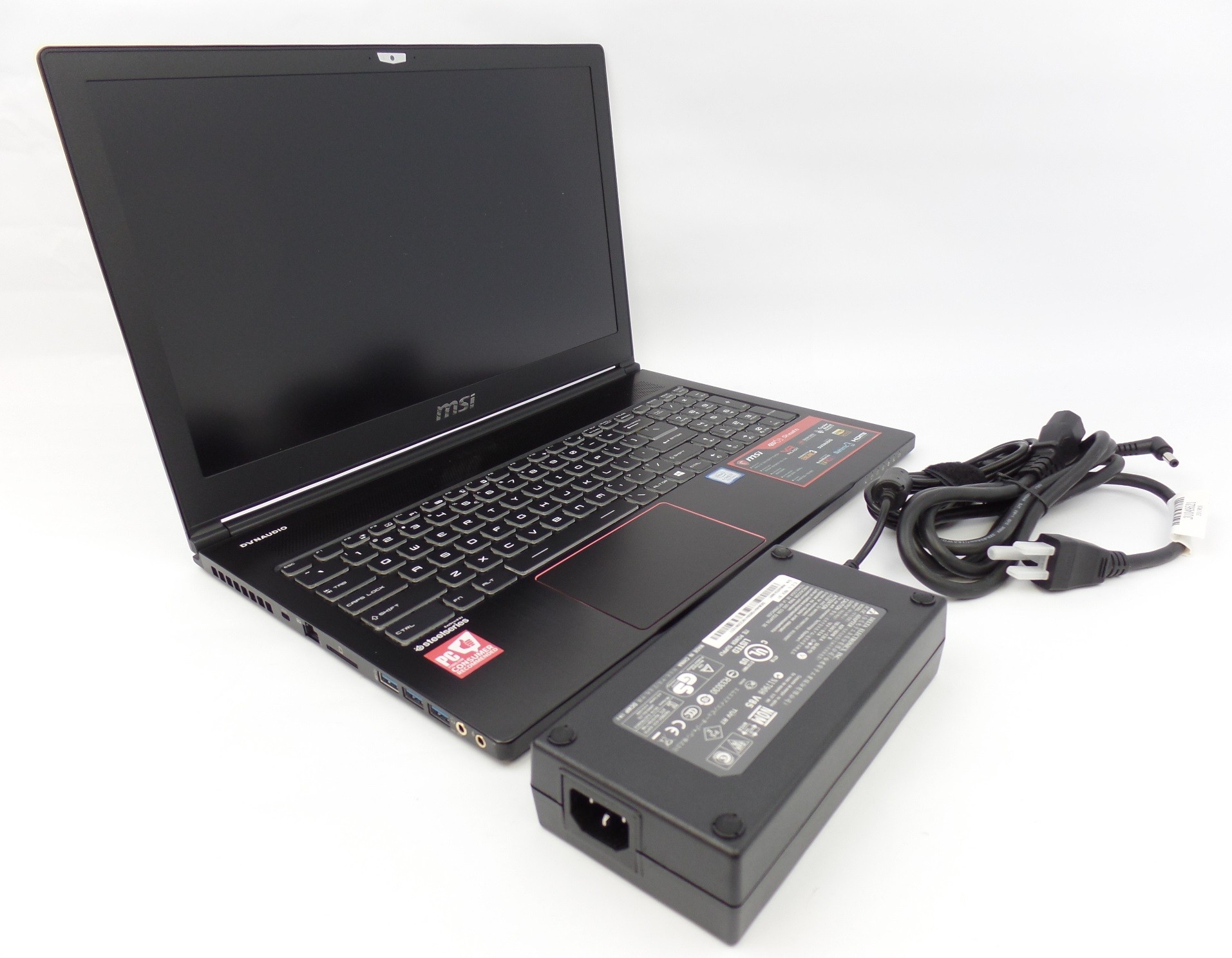 MSI Stealth GS63 8RE 15.6" FHD i7-8750H 16GB 1TB 256GB GTX1060 6GB W10H Laptop S