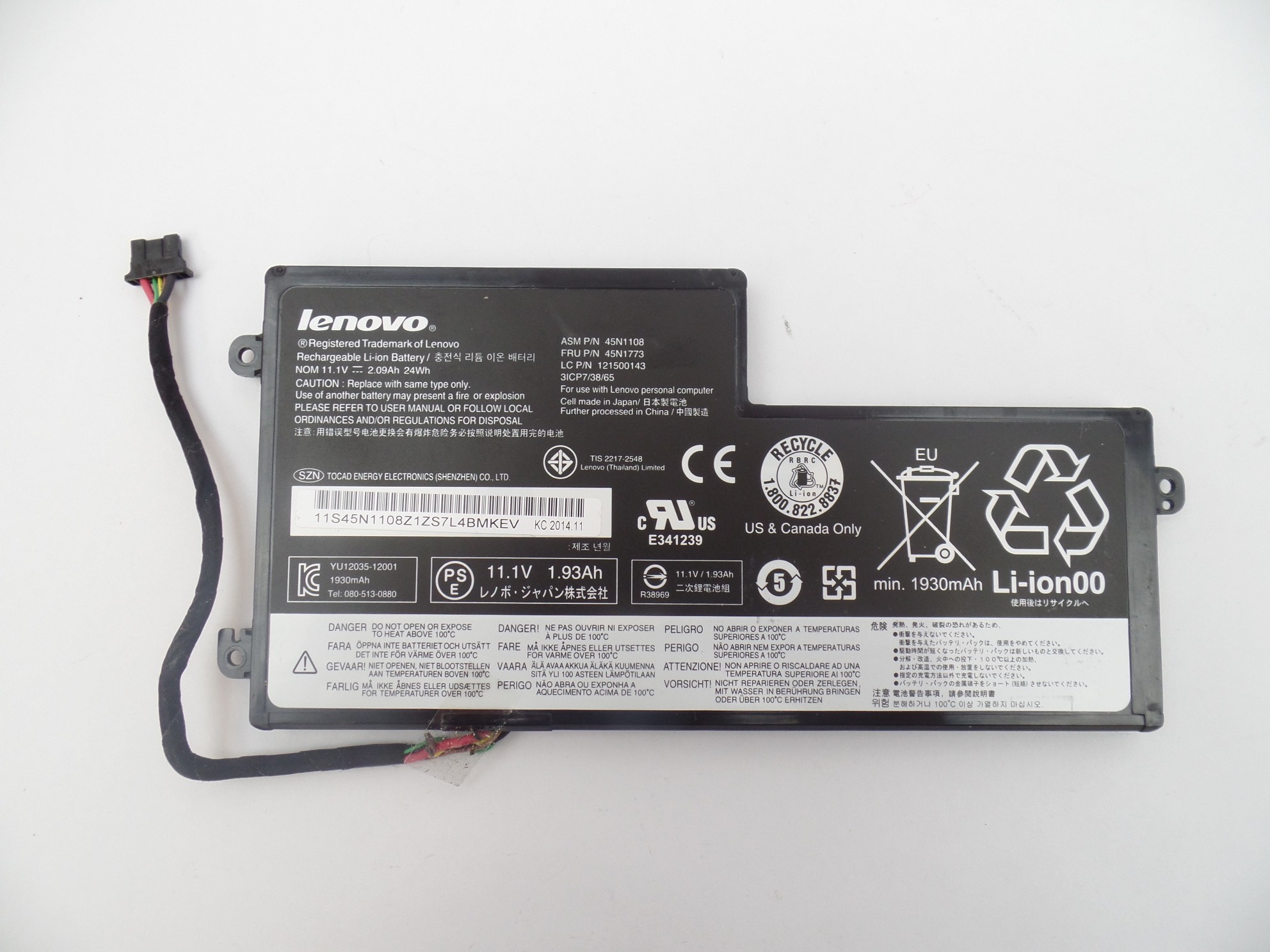 OEM Genuine Battery for Lenovo x240 20AMS0HK00 45N1108 45N1773