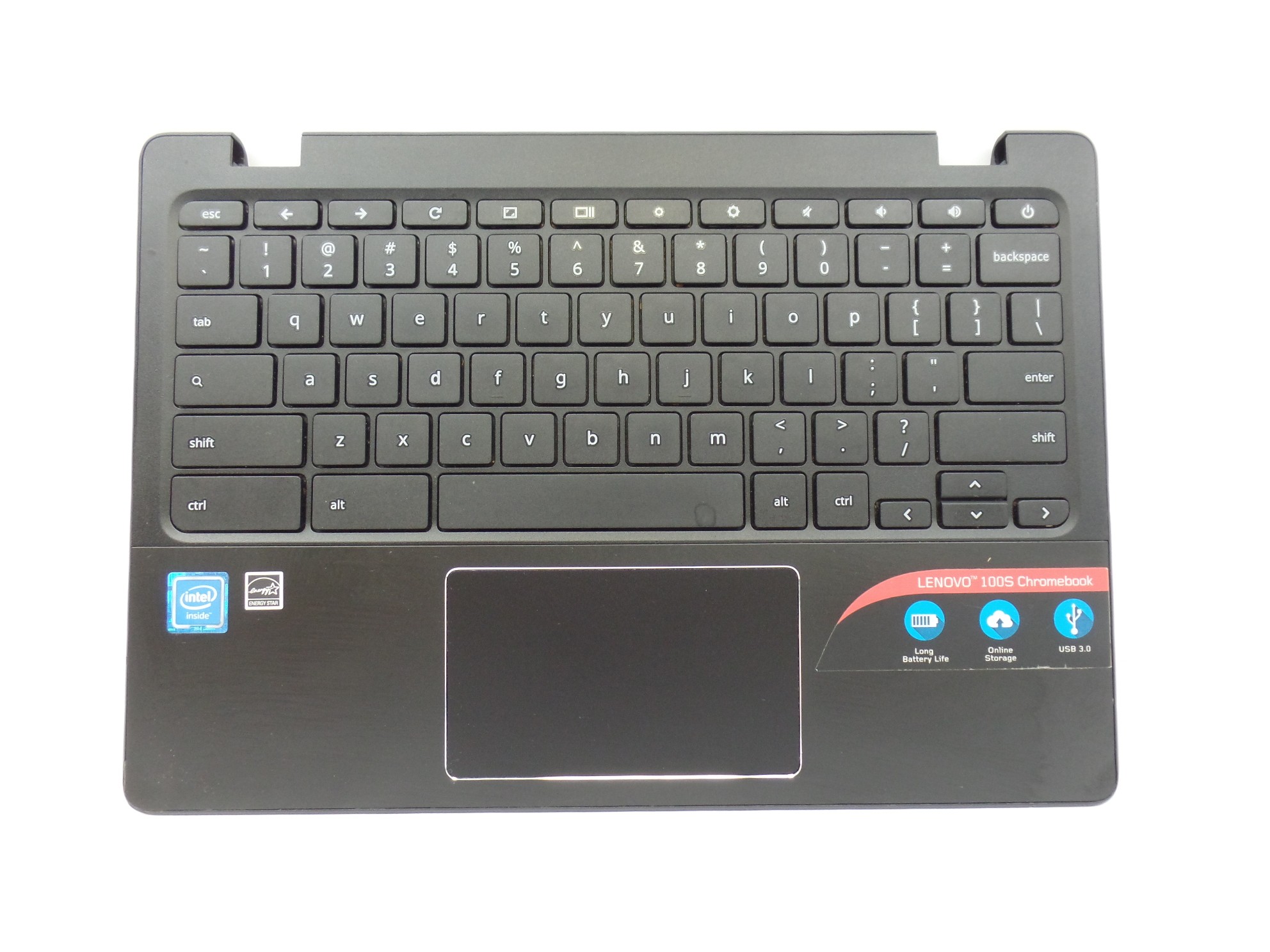 OEM Palmrest Touchpad Keyboard + Bottom Cover for Lenovo Ideapad 100S 11.6" 80QN