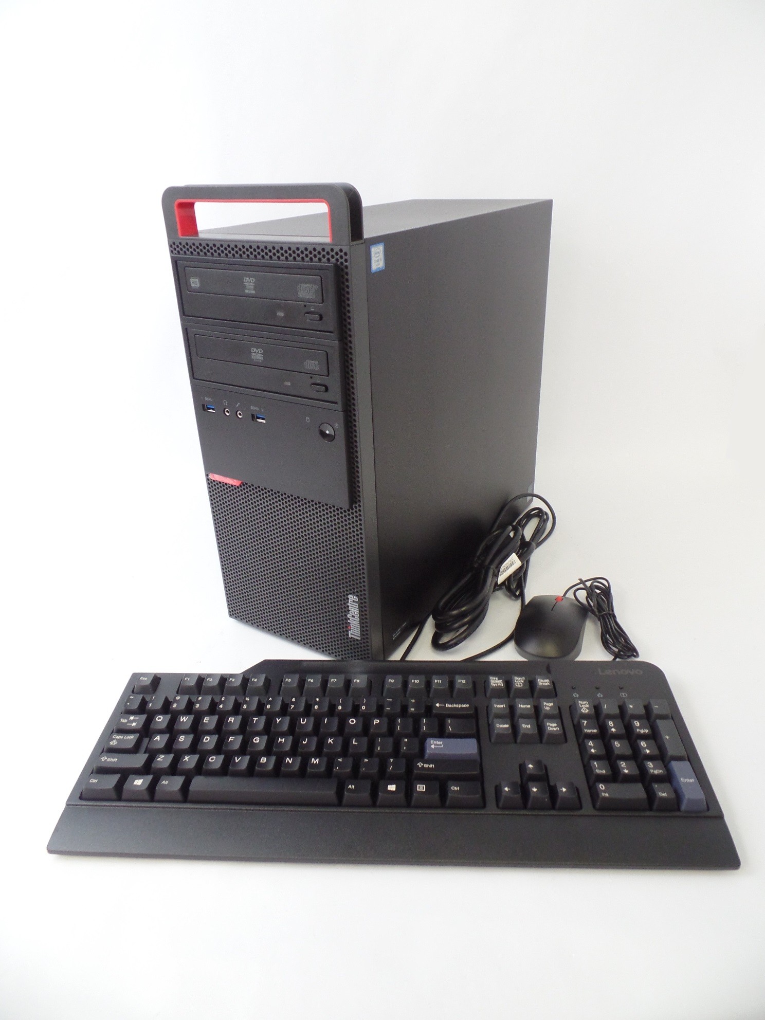 Lenovo ThinkCentre M800 Tower Desktop i5-6600 32GB 256GB SSD 2x DVD GT720 W10H 