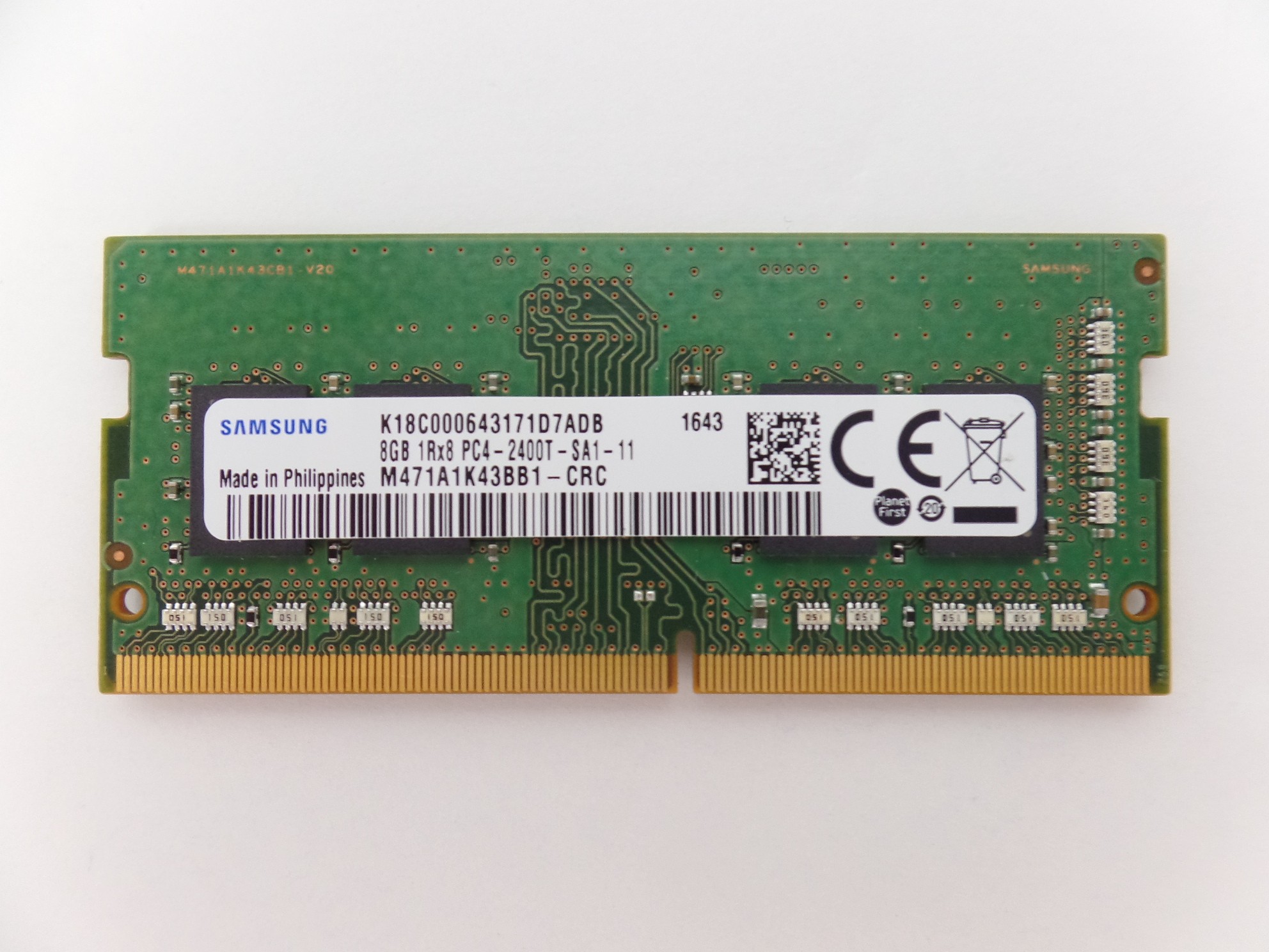 Samsung 8gb Pc4 2400t 2400mhz Sodimm Ram Laptop Memory 1 2v Ddr4 Low Voltage