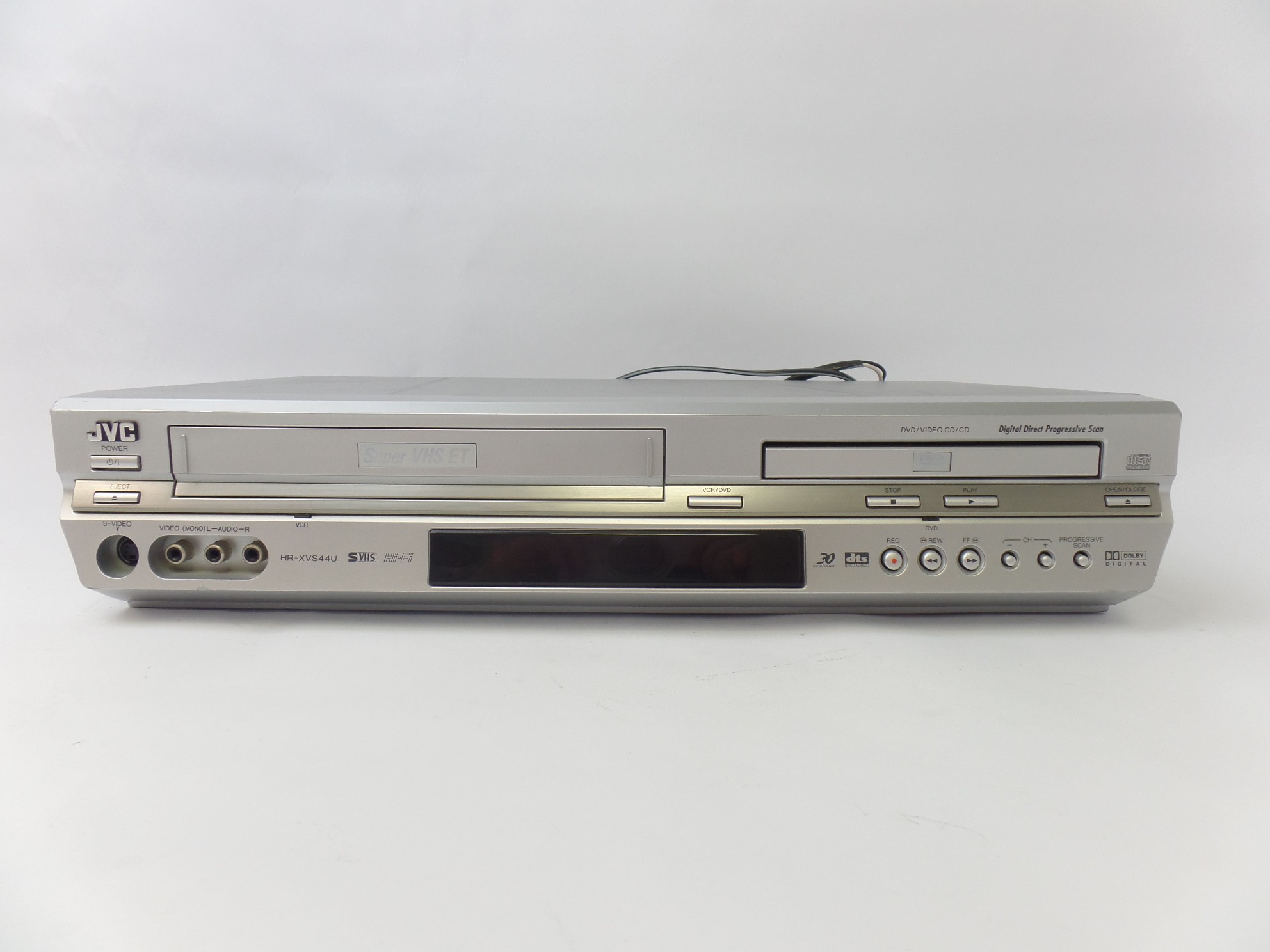 JVC DVD Player + VHS Video Cassette Combo Player Recorder HR-XVS44U U