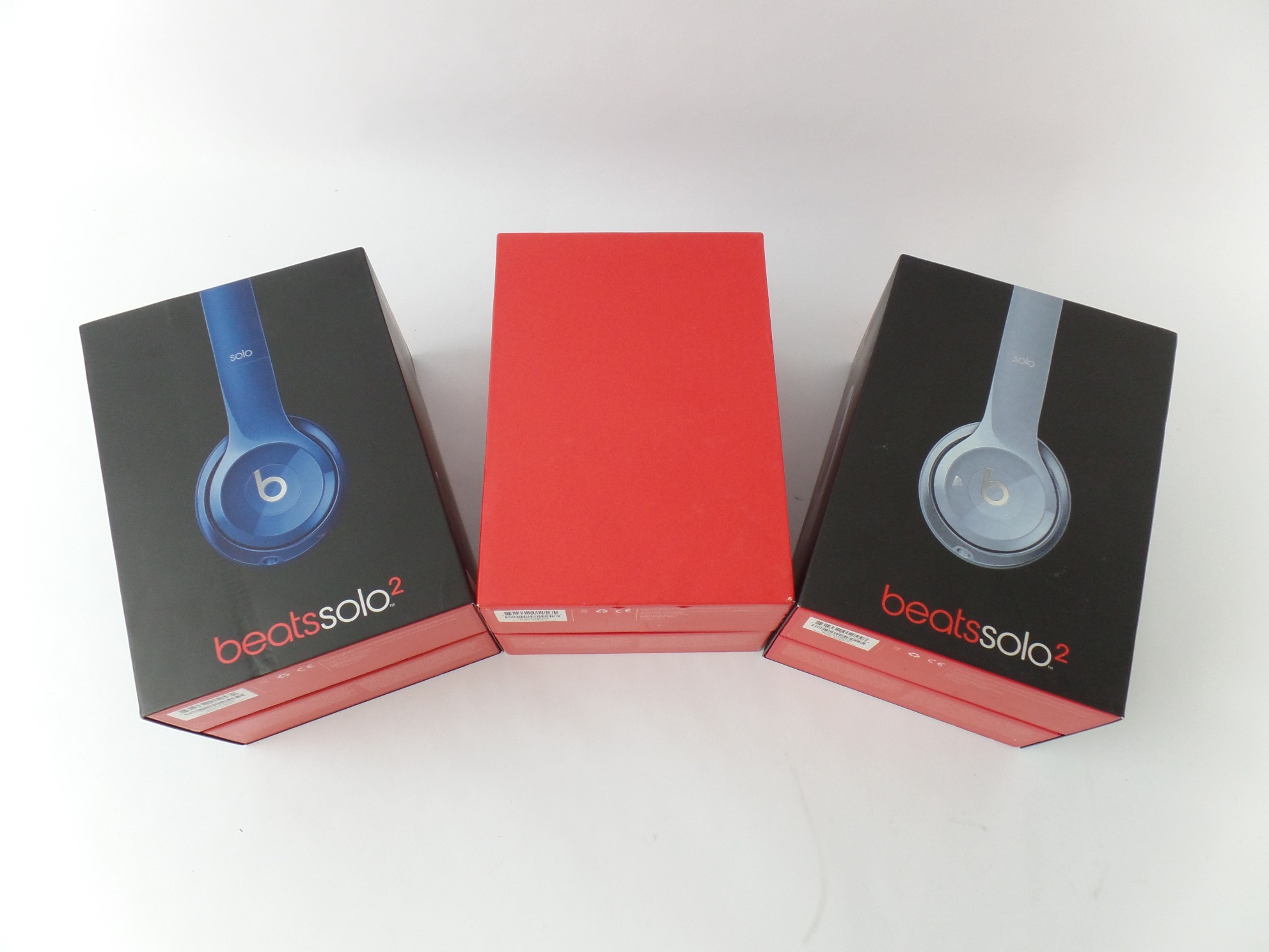 Lot of 3 Beats BeatsSolo2 On Ear Headphones B0518 For Parts 