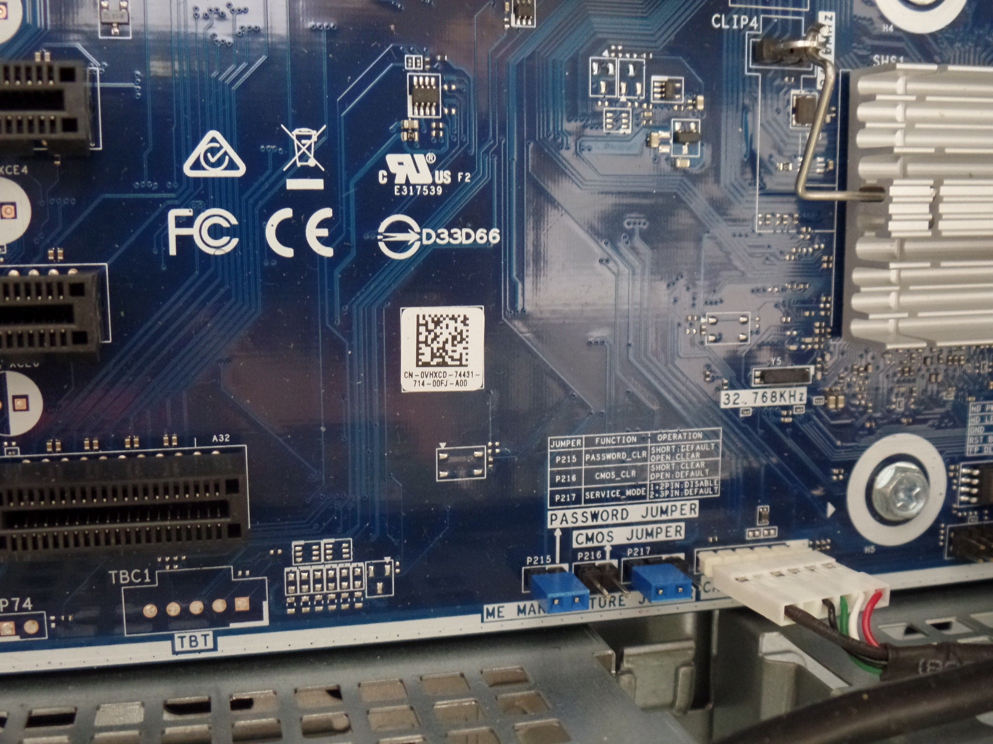 Barebones Dell XPS 8920 Motherboard VHXCD + Case + Power Supply. No CPU