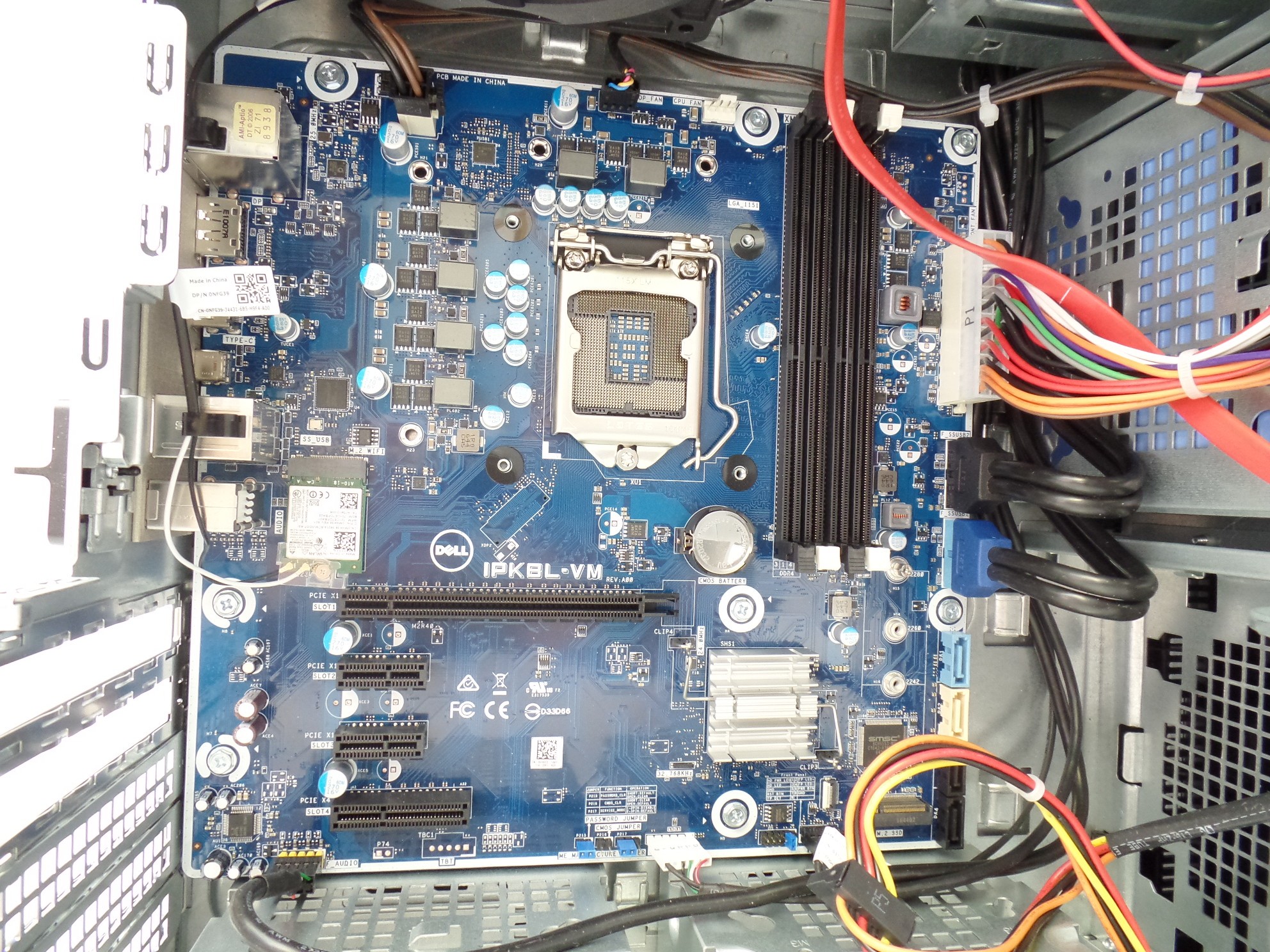 Barebones Dell XPS 8920 Motherboard VHXCD + Case + Power Supply. No CPU