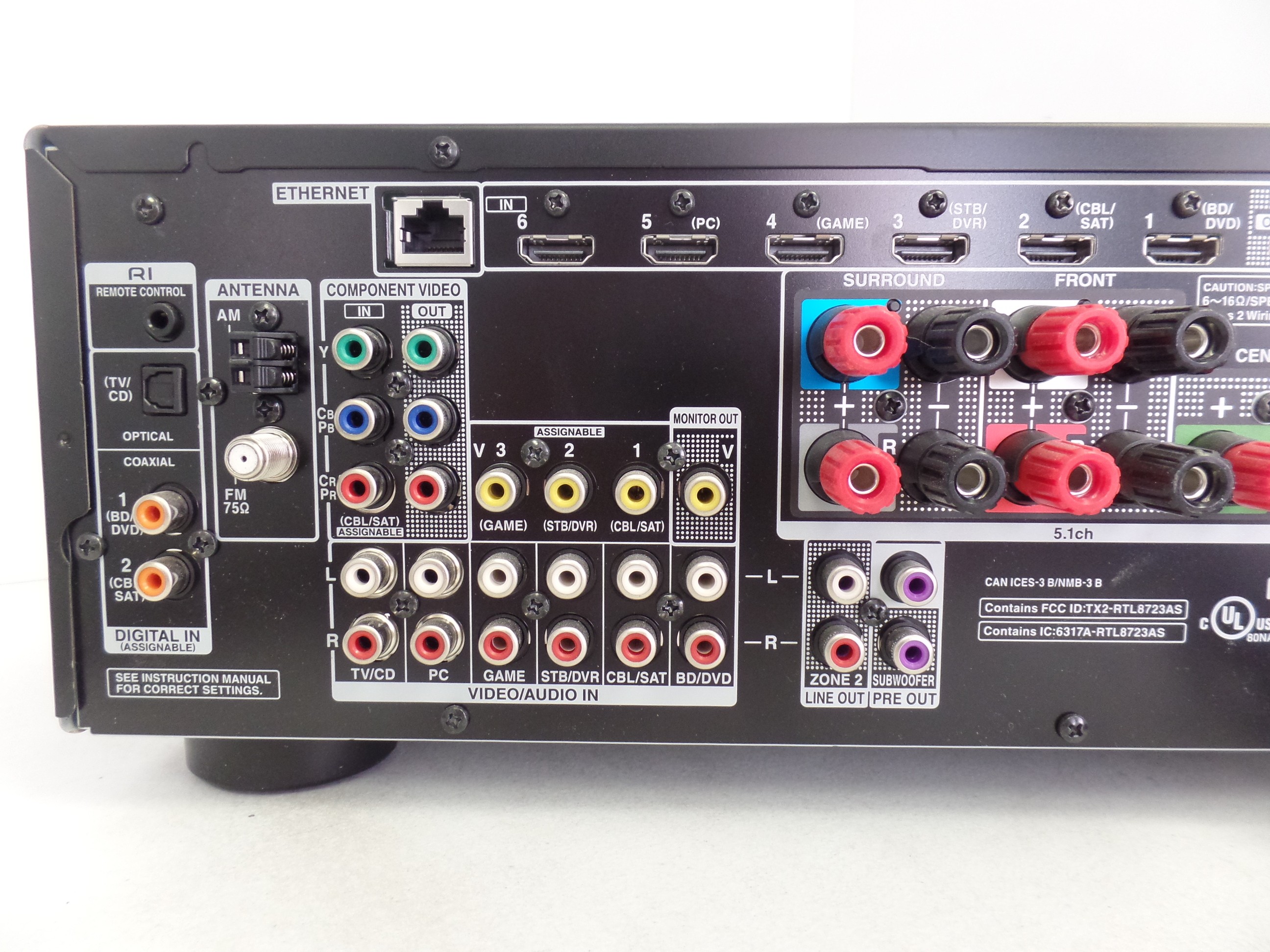 Home Theater 5.2 AV Receiver Onkyo TX-NR535 for parts #13