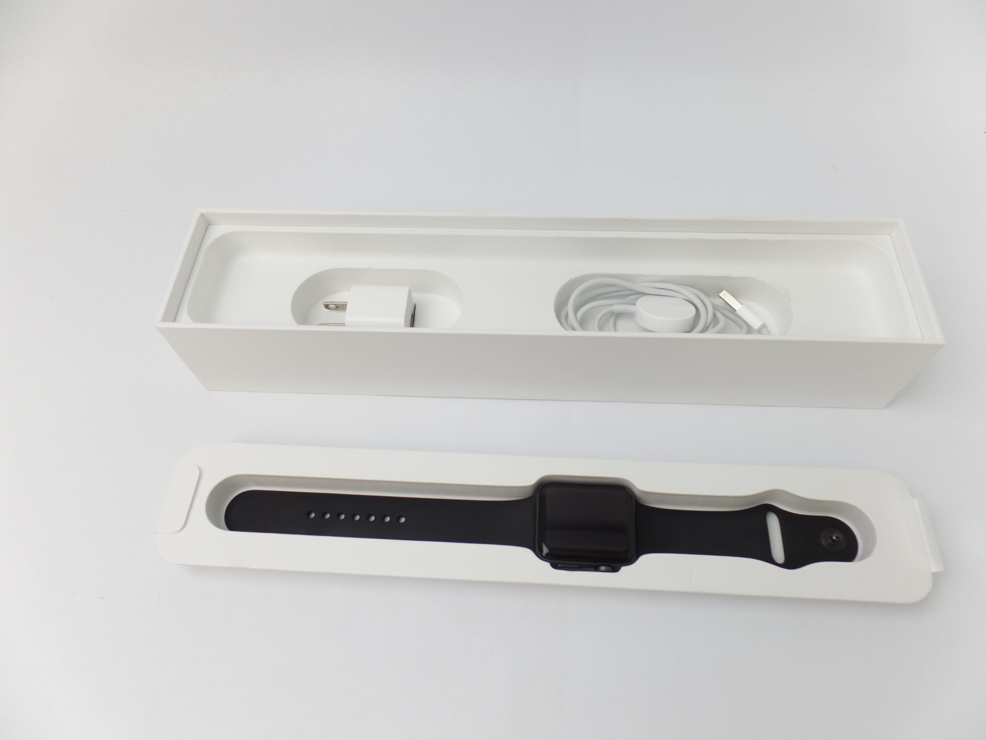 apple watch series 3 42mm space gray aluminum black sport