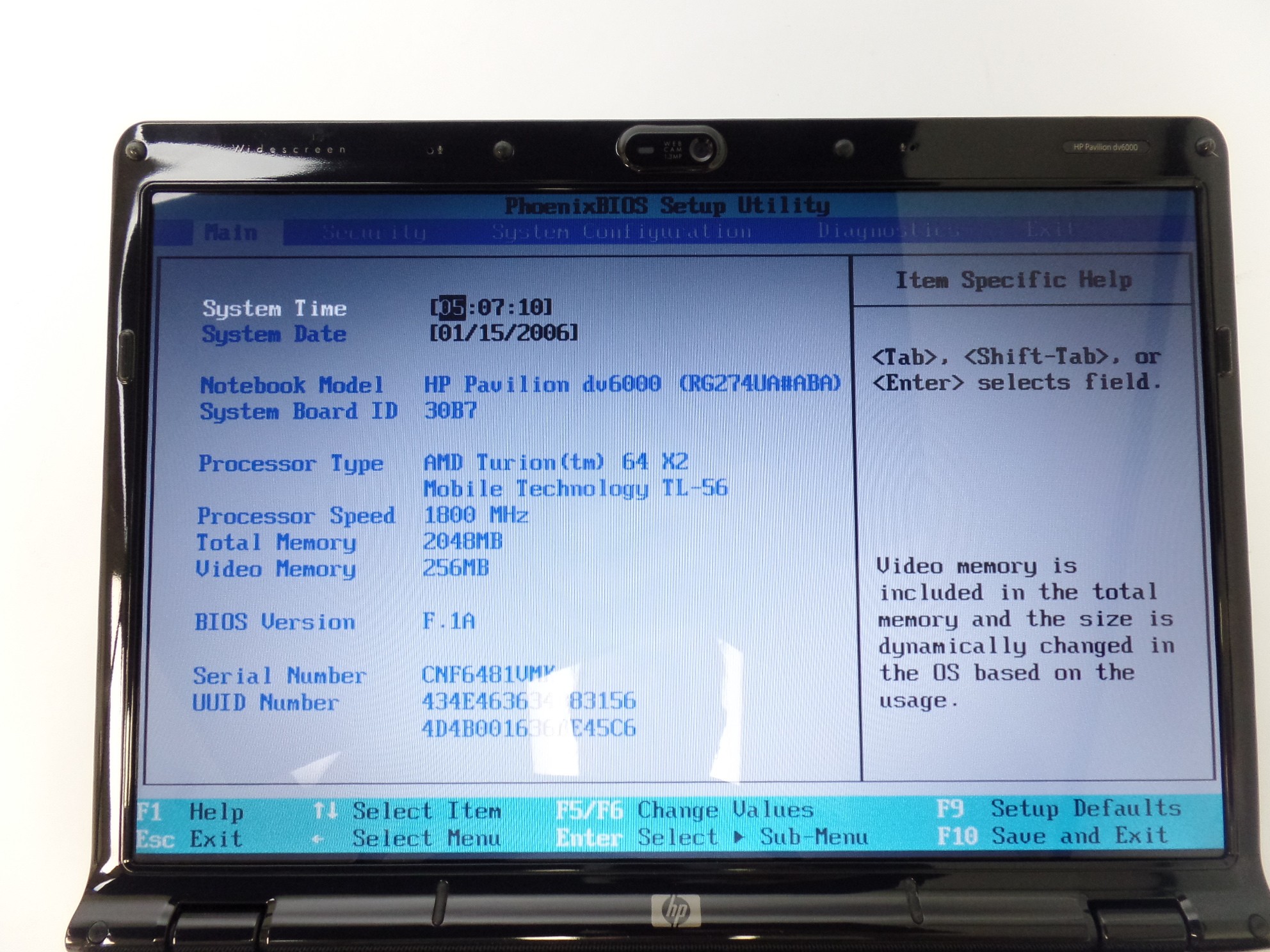 Hp Pavilion Dv6000 15 Amd Turion 64x2 Tl 56 2gb 120gb Hdd No Os Boots To Bios